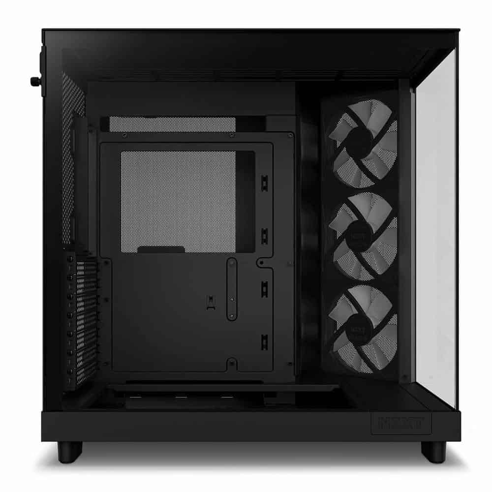 (image for) NZXT H6 Flow RGB Black Compact Dual-Chamber Tempered Glass PC Case